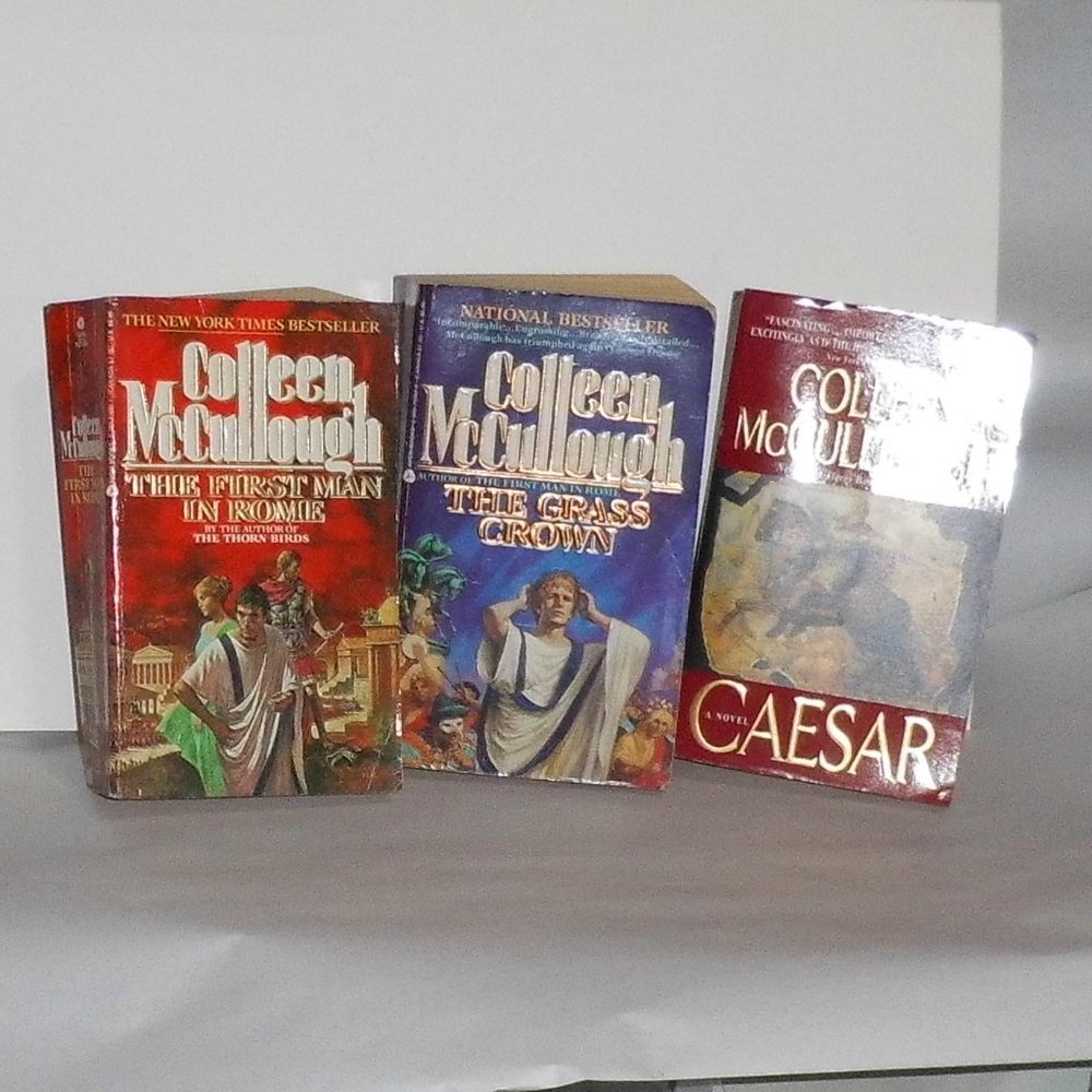 Books - (Set/3)- First Man in Rome, The Grass Crown & Caesar